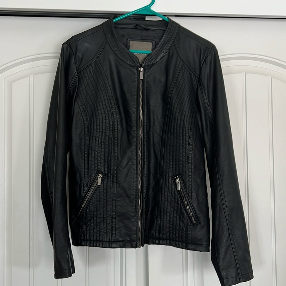 Faux leather jacket